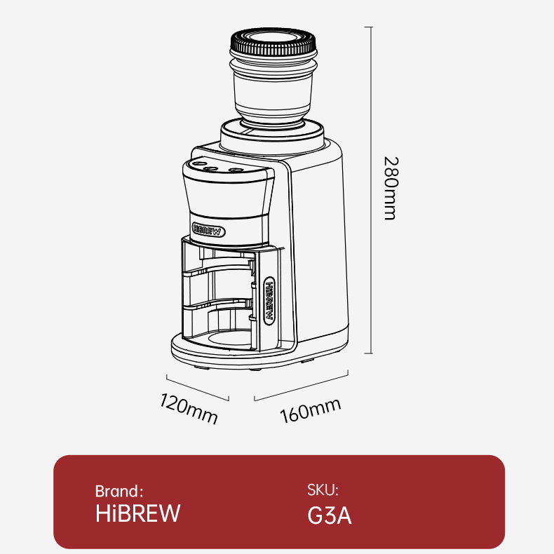 HiBREW G3A méretek